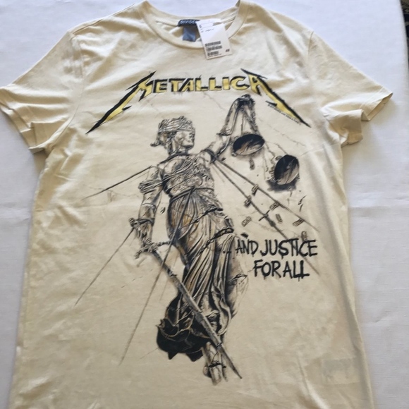 H M Shirts Hm Metallica And Justice For All Tshirt Medium Poshmark